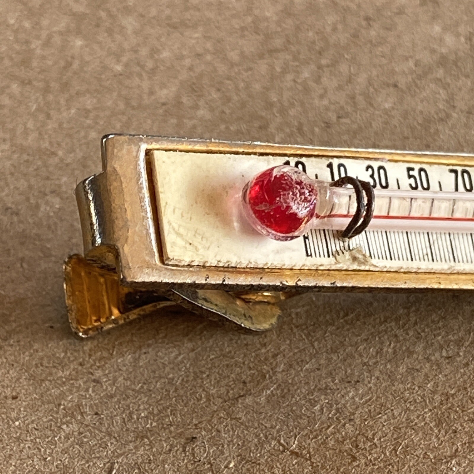 Pince à Cravate Vintage Dorée Nu-Lok – Avec Sa Boîte, Pour Homme, Occasion