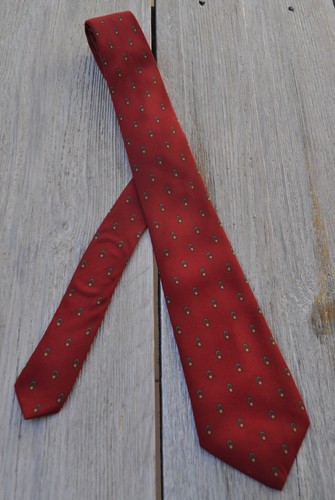 Cravatta Seta Bordeaux John Hotland 144x8 Ottime Condizioni - 第 1/3 張圖片