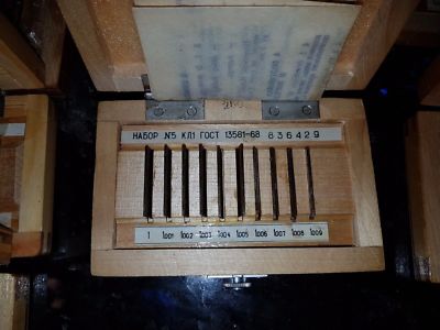 Precision Metric Slip Gauge Block Set  5 (1-1.009) mm 10pcs USSR Top Grade!