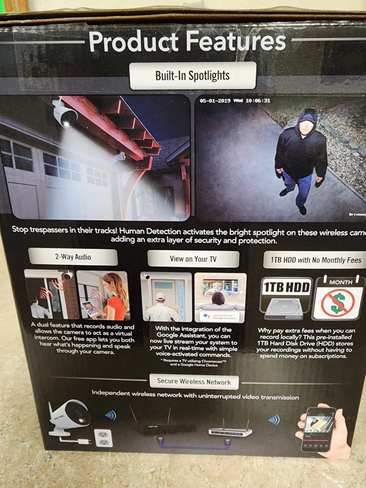 Night Owl WNP2L-1041 Wired Indoor/Outdoor 4 Camera Complete System - Image 3 of 4