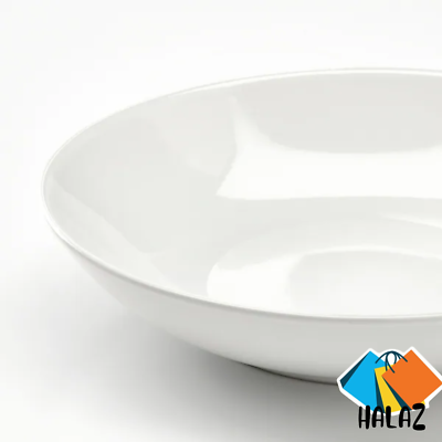 2x IKEA White Deep Plate 23cm – Soup Pasta Bowl Stoneware Dish Tableware