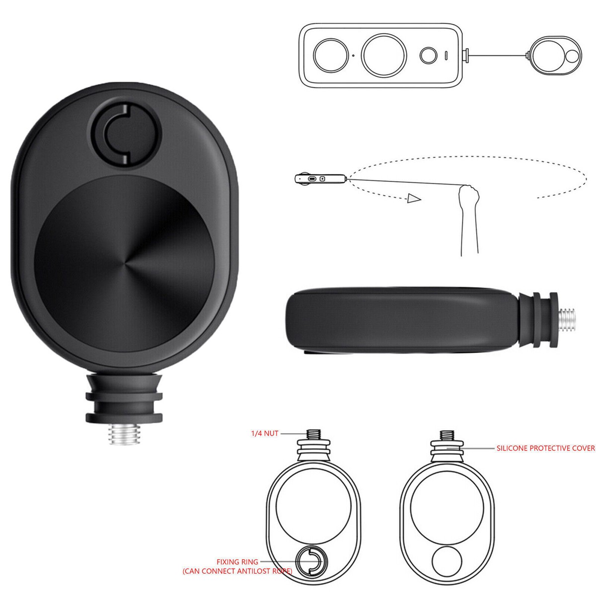 For Insta360 ONE X2/ ONE/ ONE RS/ONE R/X Camera Bullet Time Cord