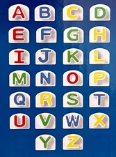 Leap Frog Fridge Phonics Magnetic CAPITAL Letter 1 3/4" Replacement NEW! Perfect