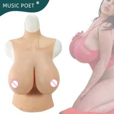 Realistic Silicone Breast Forms Crossdressing No Oil Huge Fake Boobs for Shemale