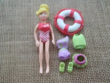 Polly Pocket Weekend Getaway Polly Set Swim Pool Excellent R80