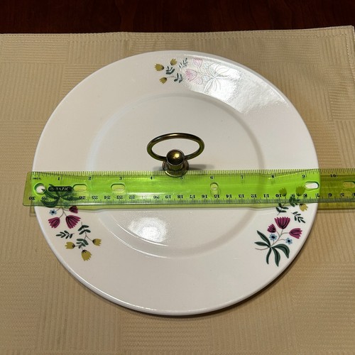 Vtg HARKER POTTERY "COUNTRY GARDEN" Serving TRAY with CENTER HANDLE - 1958 USA - Picture 6 of 6