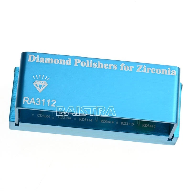 Kit de pulidores dentales de circonio de alto brillo RA3112 12 piezas AZDENT para corona Foto 4 de 4