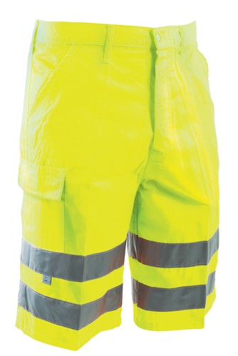 Bermuda pantaloni corti uomo pantaloncini lavoro alta visibilità  fluorescenti | eBay