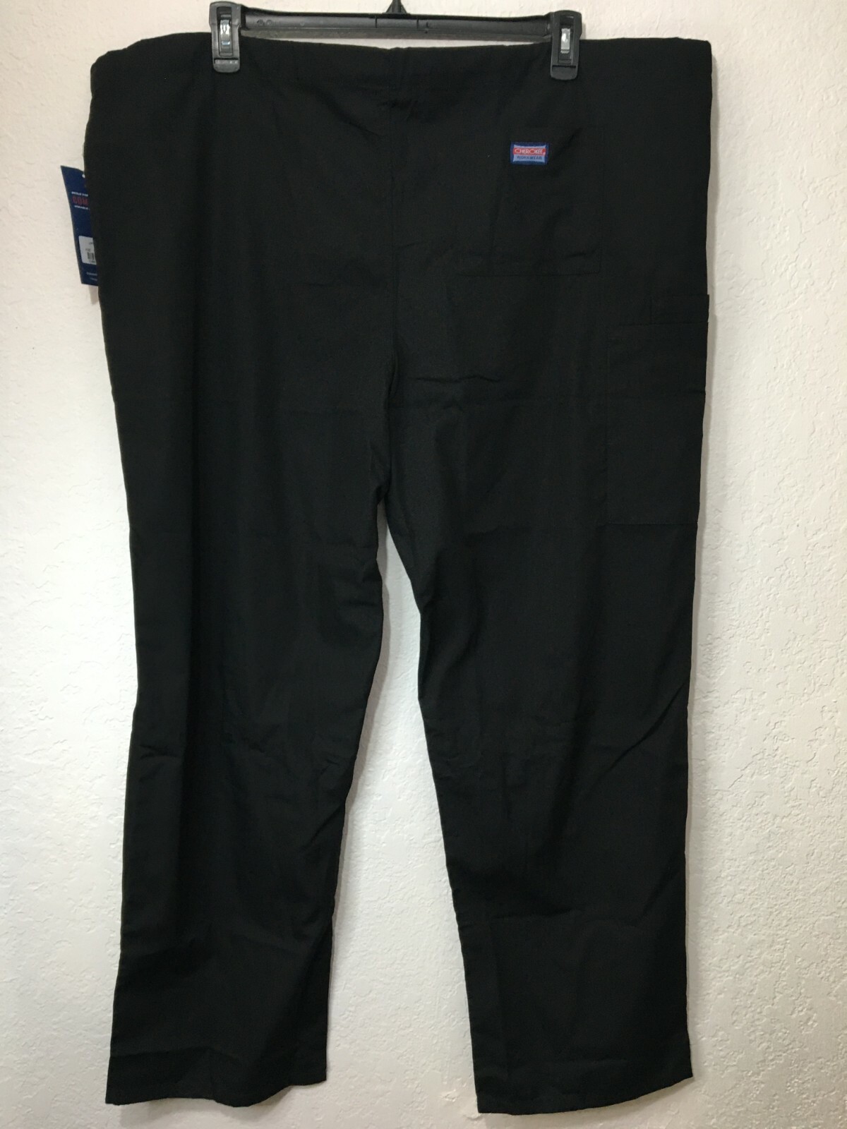 Cherokee Unisex Sz XL Scrub Pants Black NWT RN 93643 Uniform Bottom