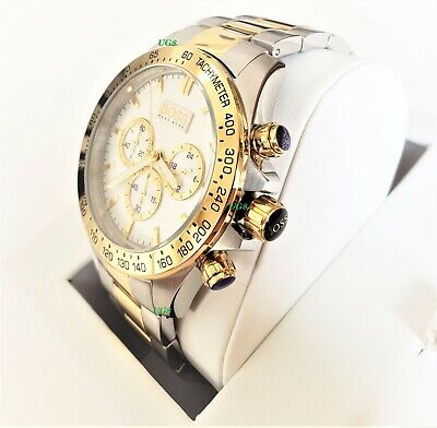 Hugo Boss Watch Silve Dial Gold Silver Gold Band HB1512960 Genuine Alfa  Male VIP 15129000060 | eBay