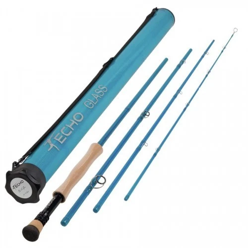 ECHO BAD ASS VIDRIO QUICKSHOT 780-4 8' #7 PESO 4 PIEZAS CAÑA DE MOSCA + ENVÍO GRATUITO A EE. UU. Foto 2 de 4