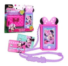 New Minnie Mouse Disney Junior Chat with Me Cell Phone Set with Lights and Sound