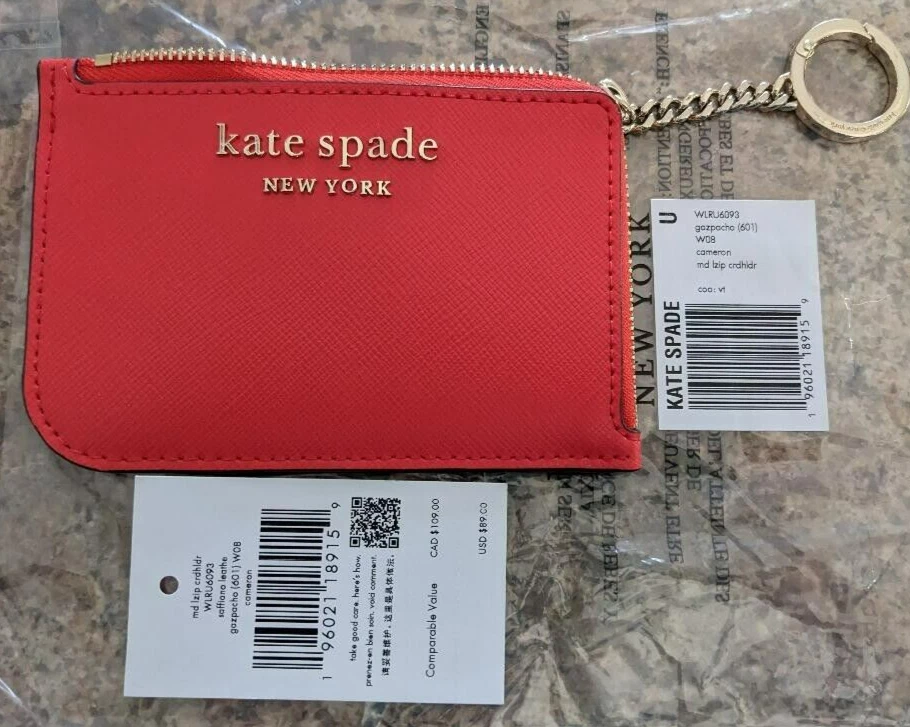 Vlek taxi wekelijks Kate Spade zip Saffiano leather card holder wallet with key ring Cameron NWT | eBay Vlek taxi wekelijks Kate Spade zip Saffiano leather card holder wallet with key ring Cameron NWT | eBay