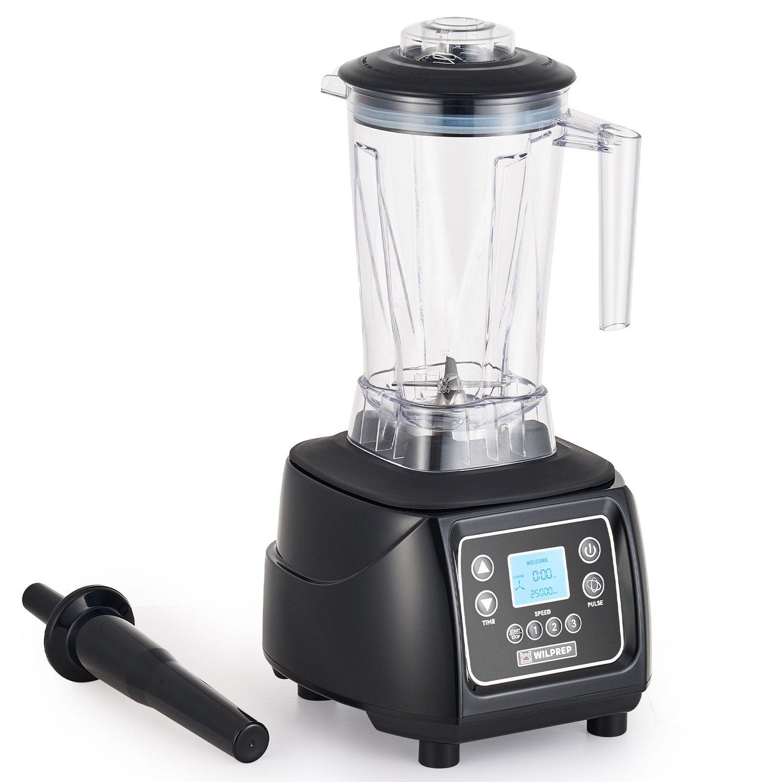 WILPREP Commercial Blender 3.5HP Touchpad Timer Adjustable S