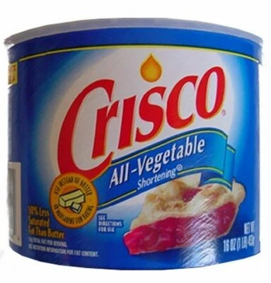 Crisco Gleitgel Gleitmittel Backfett 453g-Dose