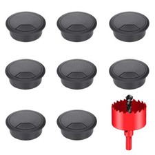 8 Pcs 2 Inch Desk Cable Grommet Hole Covers for Office Home Table Cable