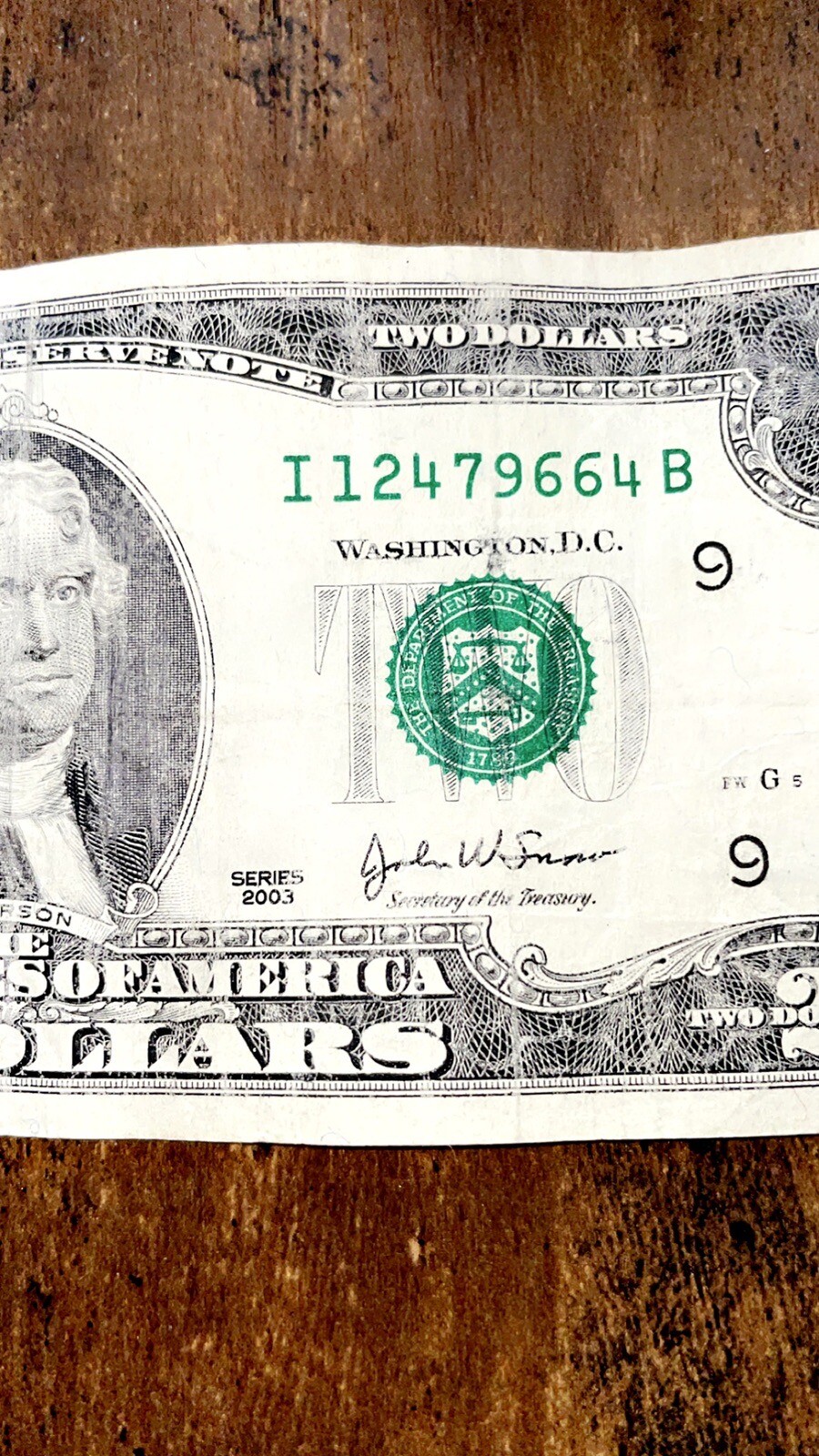 2 Dollar Bill 2003 Series low Serial Number EBay 2-dollar-bill-2003-series-low-serial-number-ebay