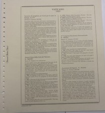 Vaticano  1993 Annata Completa foglio d’aggiornamento Marini d’occasione
