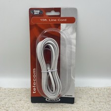 Jensen 15' ft Telephone Line Cord Phone Cable Extension Wire JT 1064WH
