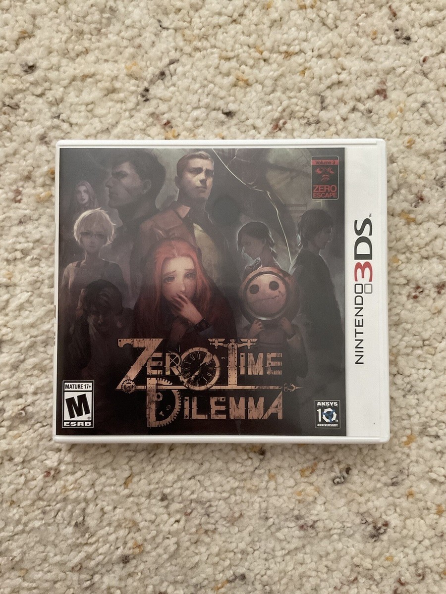 Zero Time Dilemma (Nintendo 3DS, 2016) Complete with Manual, CIB