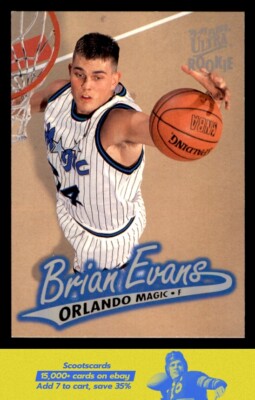 1996-97 Ultra Brian Evans RC/Rookie #224 Orlando Magic
