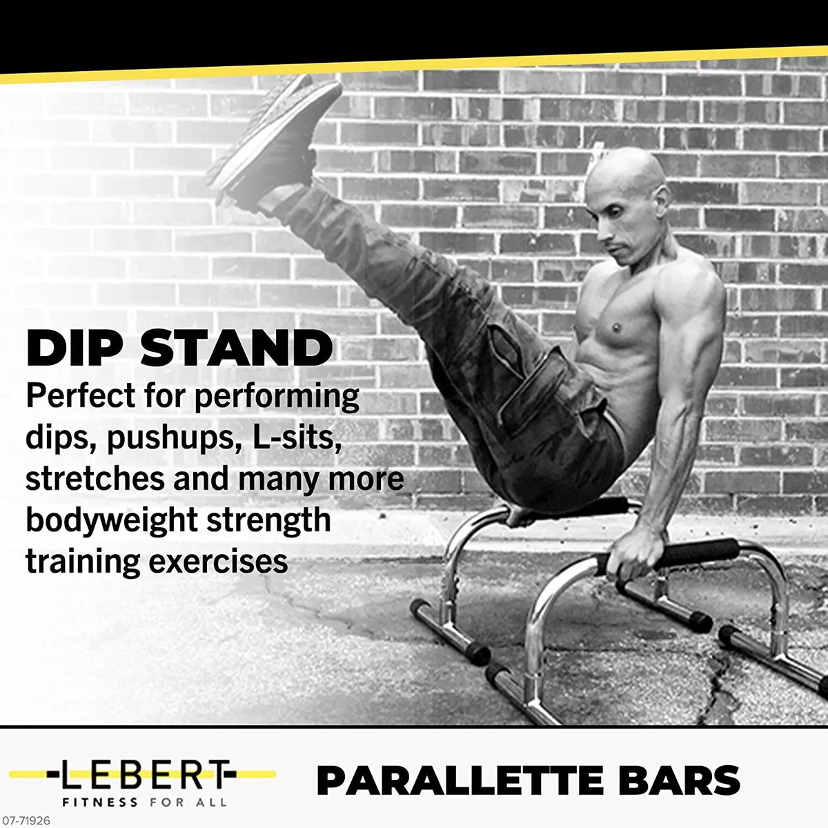 Parallettes Push Up Bars Dip Station Stand Home Garage Gym