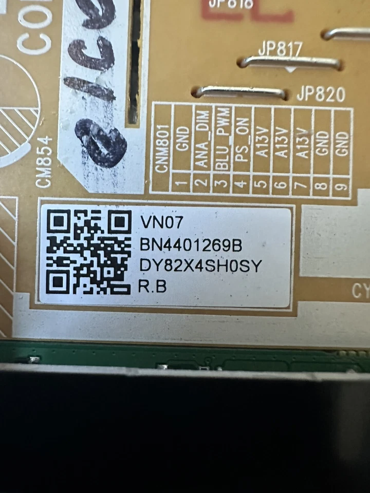 Placa base y fuente de alimentación para Samsung UN70DU7200B PN: BN96-58678Q BN44-01269B Foto 4 de 4