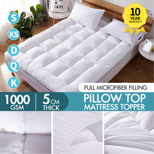 New Extra Thick Mattress Topper Cooling Matress Pad Luxury Soft Hotel