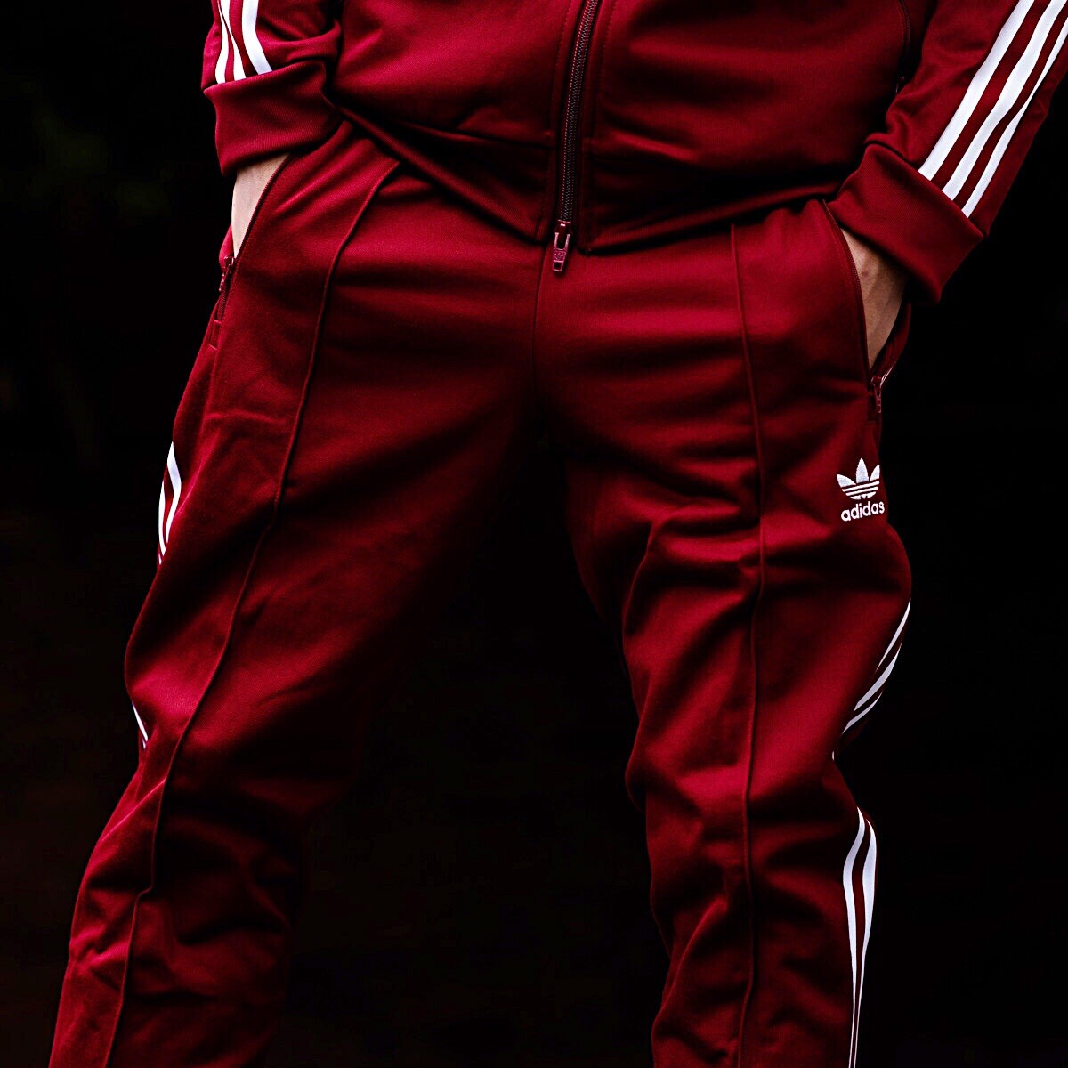 adidas beckenbauer rust red