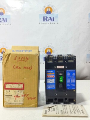 TERASAKI TL-100F 3POLE 40A CIRCUIT BREAKER MCCB TL100F WITH 200-480V SHUNT TRIP