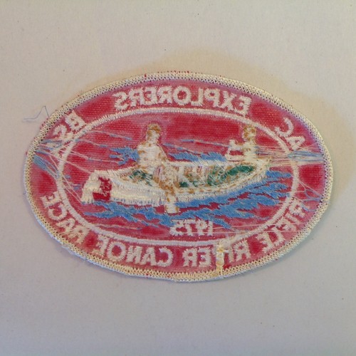 Vtg BSA Boys Scouts of America Patch DAC Explorers Rifle River Canoe Race 1975 - Picture 4 of 5