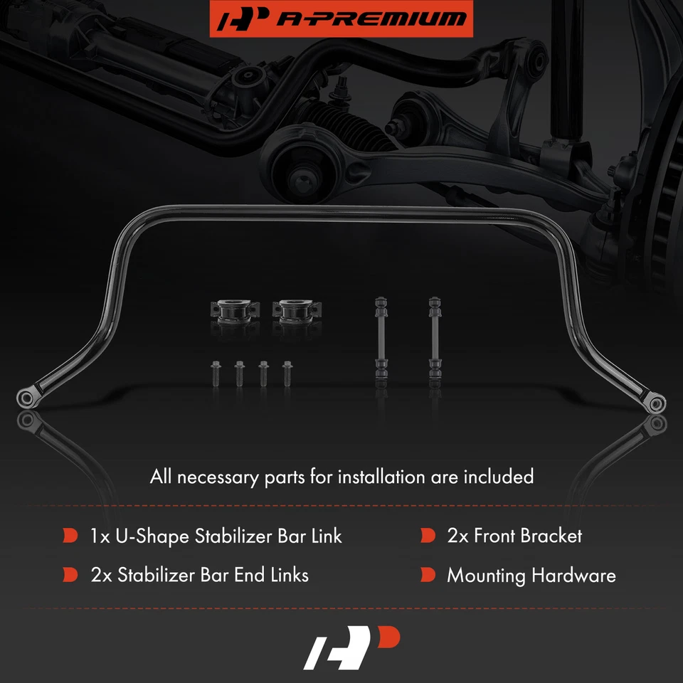 Barra estabilizadora de suspensión con kit de buje delantero para Chevrolet Silverado 1500 GMC Sierra Foto 2 de 4