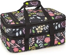 VP Home Insulated Casserole Carrier for Hot or Cold Food - 16X11X8-Inch Double F