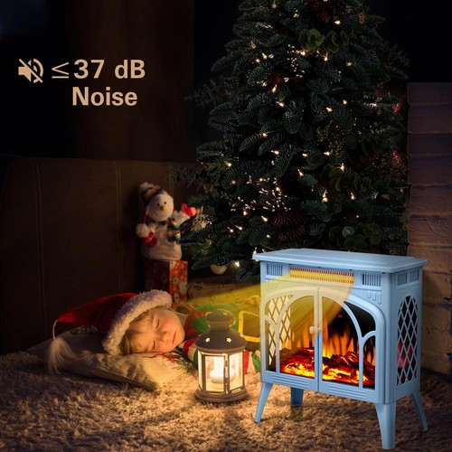 YUKOOL Freestanding Indoor Electric Fireplace Heater, Overheating Protection. - Picture 34 of 48
