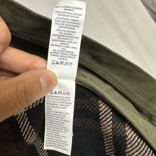 Lucky Brand Women's Field Military Army Utility Plaid Jacket Coat size X Small - Picture 8 of 8