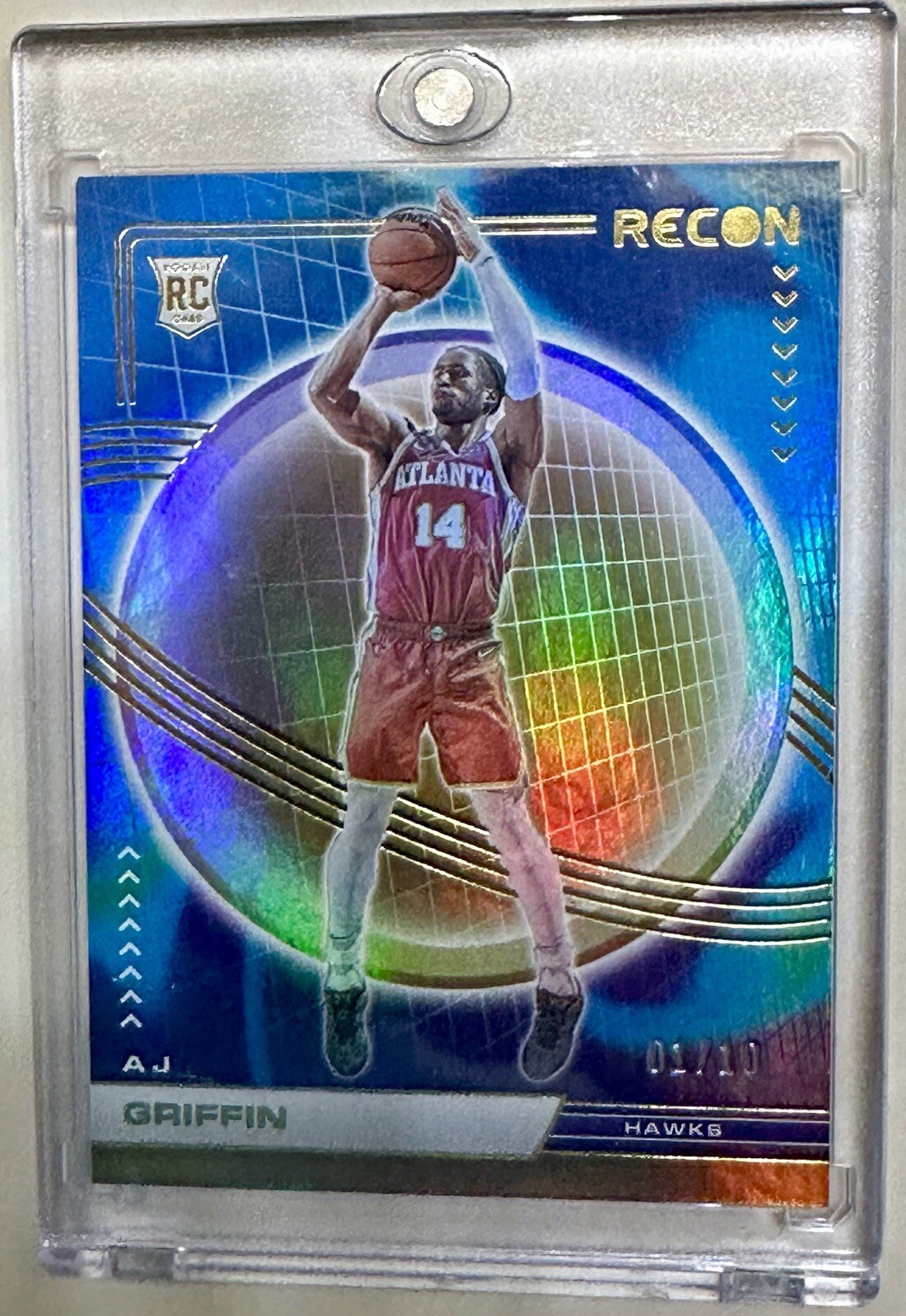2022-23 Panini Recon Rookies Gold Holo /10 AJ Griffin #211 Rookie RC