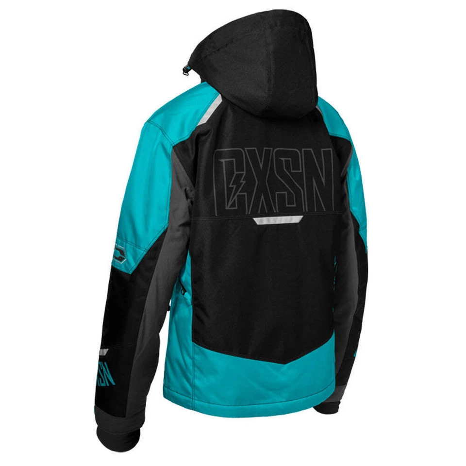 Chaqueta de moto de nieve Castle X Strike G5 para mujer - turquesa/negro/carbón Foto 2 de 2