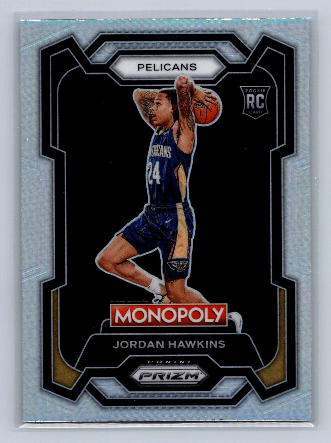 2023-24 Panni Prizm Monopoly #56 Jordan Hawkins Rookie Silver Prizm