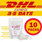 10x Snail White Whipp Soap Delicate Net Softening Bar Foam Face Shower Cream
