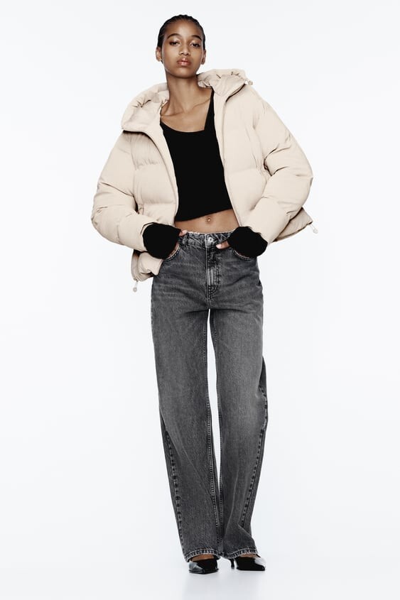 NWT ZARA RUBBERIZED PUFFER ANORAK XXL $90 3046 | eBay