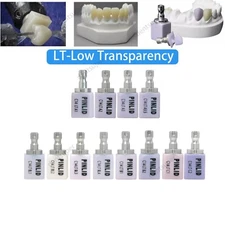LT C14 Emax Dental Glass Ceramic Lithium Dislicate CAD/CAM Cerec Blocks 5PCS