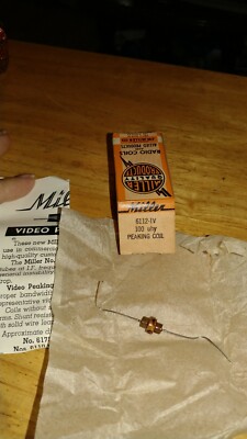 J.W.MILLER 100 uhy  PEAKING COIL  # 6112-TV
