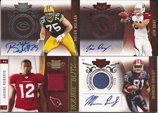 2010 PANINI PLATES AND PATCHES ROOKIE BLITZ MATERIAL, ANDRE ROBERTS, 137/299