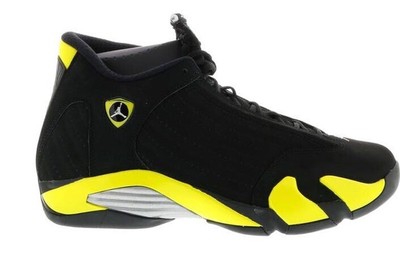 jordan 14 black and yellow