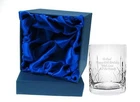 Personalised CR2 Engraved Crystal Whisky Mixer Glass in Silk Linned Gift Box