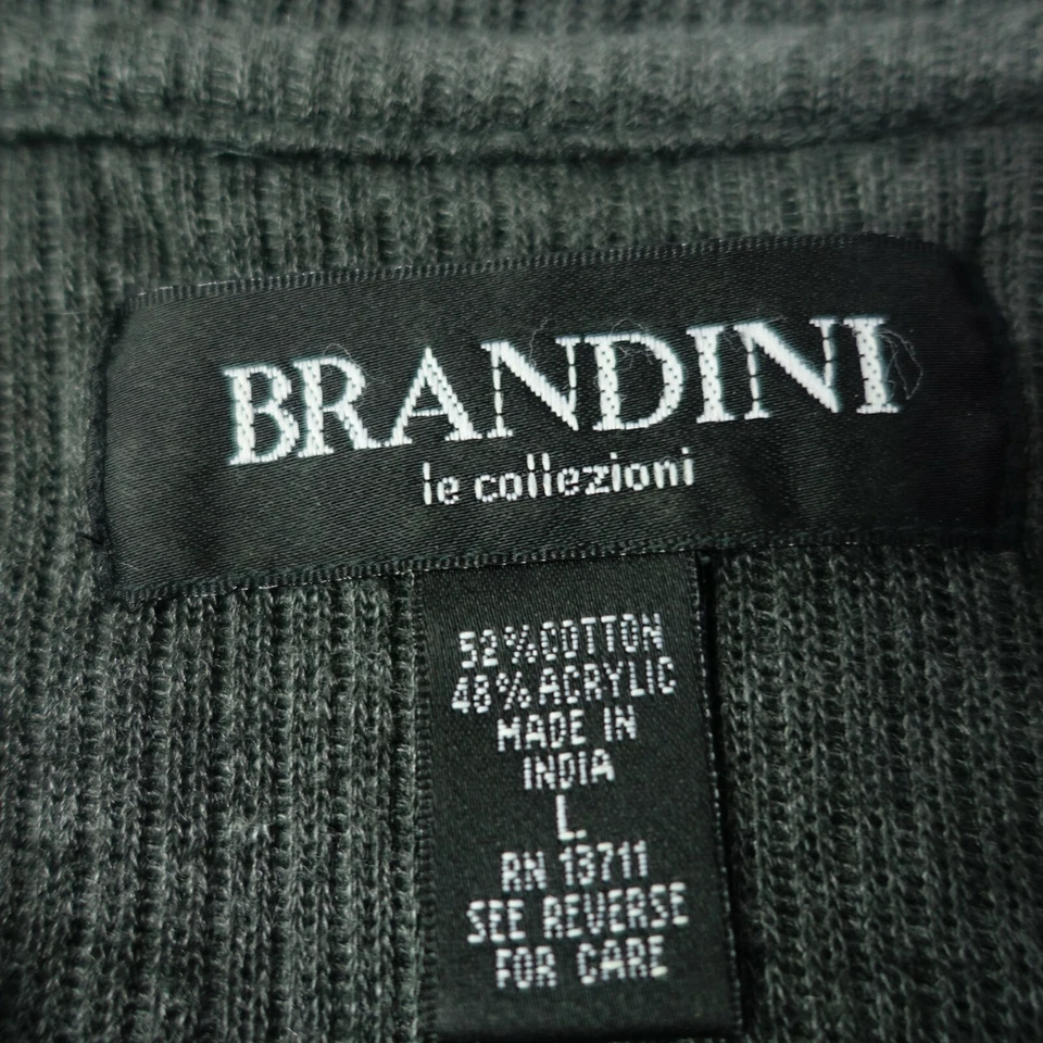 Мужская футболка Brandini большой хлопок акриловая смесь серый тепловой свитер - Изображение 3 из 4