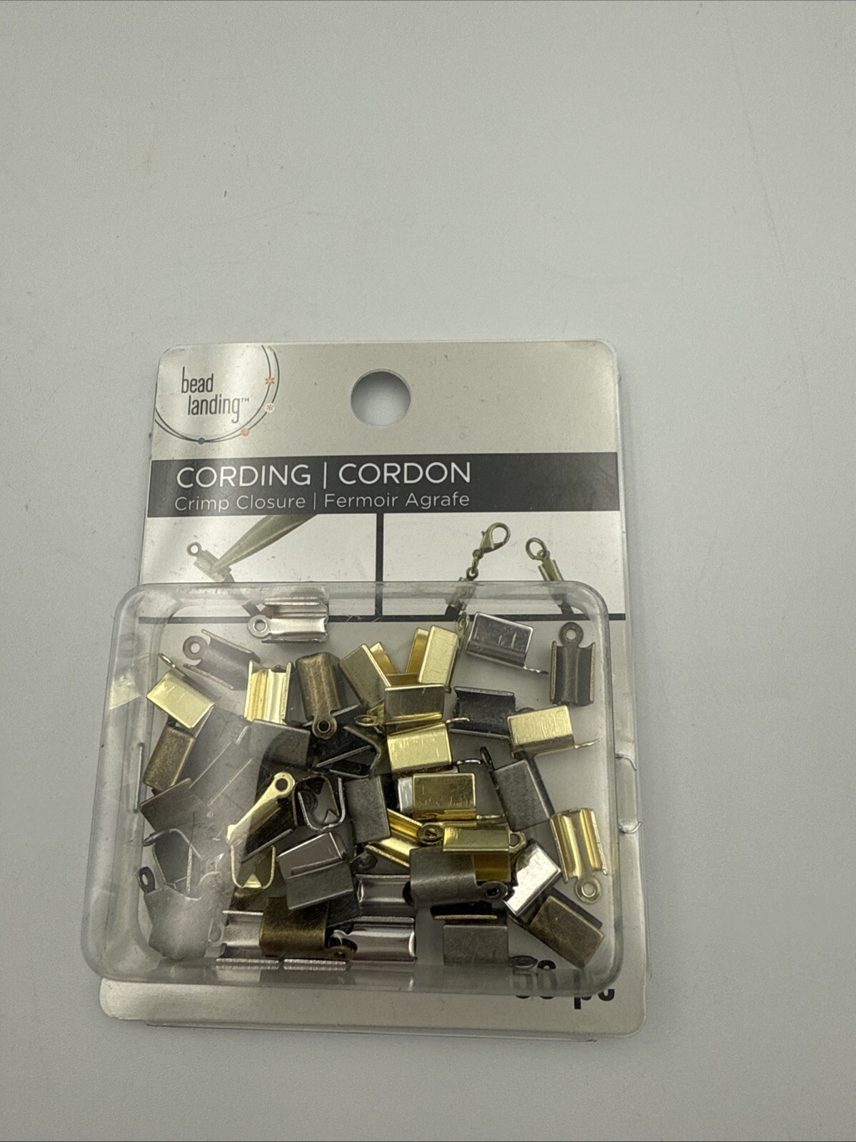 End Caps Clasps Leather Cord Crimp Bead Connectors DIY Jewelry Findings 56 pcs