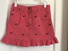 Vineyard Vines girls 12 pink blue embroidered whales cord skirt EUC  1145