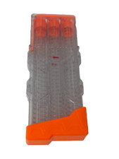    NERF BLASTER GUN RIVAL CLIP MAGAZINE FOR BALL GUN ORANGE CLEAR EUC - I9