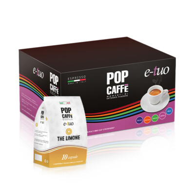 48 Capsule Fior Fiore Coop Al Limone Per Sistema Pop Caffè - Thè Limone Aroma Vero, Confezione Da 48